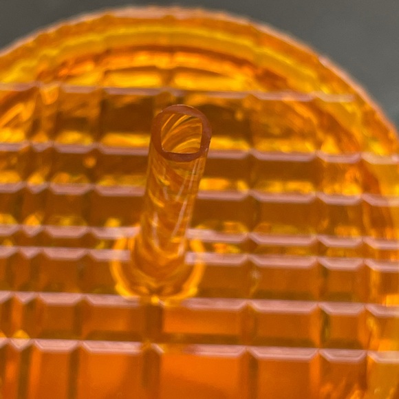 Starbucks Mango Pineapple Jeweled Matte Ombré Gradient Grid Cold Cup Tumbler - Picture 6 of 12